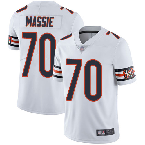 Chicago Bears Limited White Men Bobby Massie Road Jersey NFL Football #70 Vapor Untouchable->chicago bears->NFL Jersey